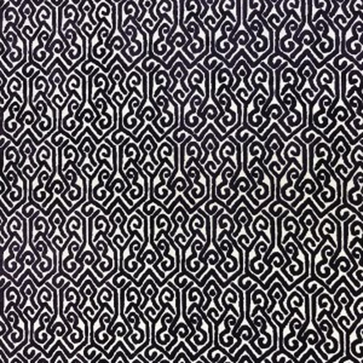 Alexandra Tribal Cut Velvet Fabric - White Tribal Pattern, 55" Width (1 Yard)