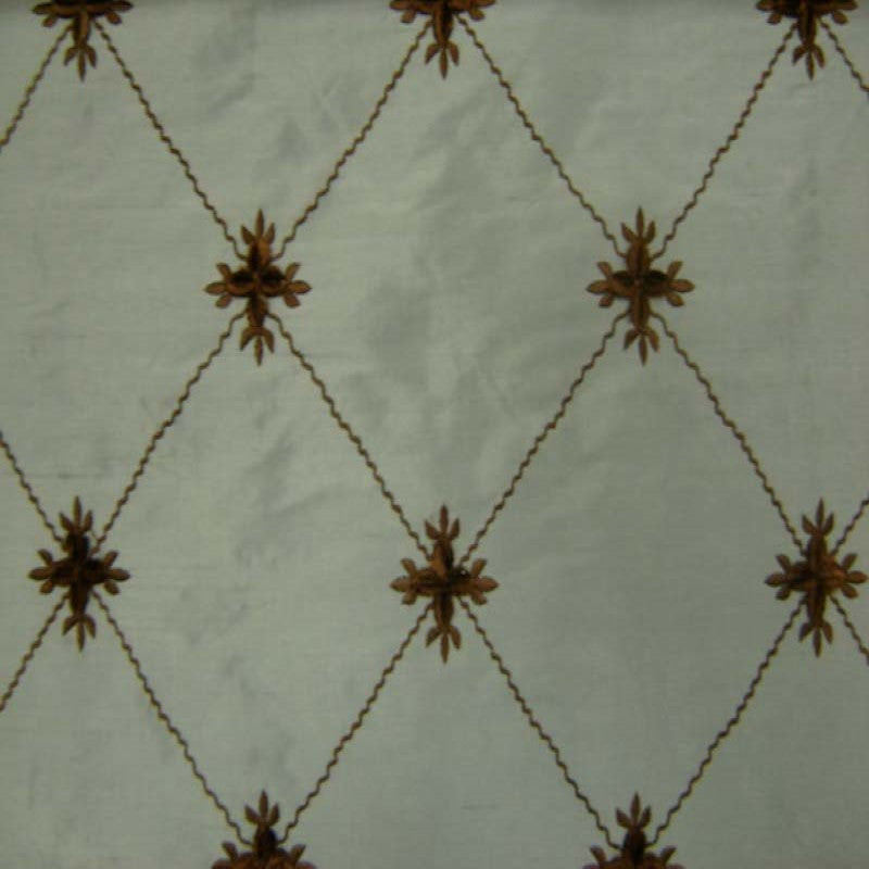 Alicia Silk Fabric - Diamond Floral Velvet, 54" Width (1 Yard)