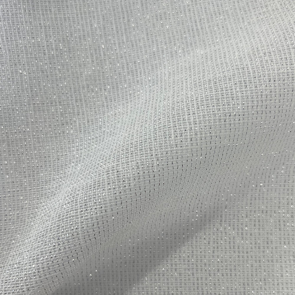 Alita Metallic Sheer Polyester Fabric - Silver, Gold, 110" Width (1 Yard)