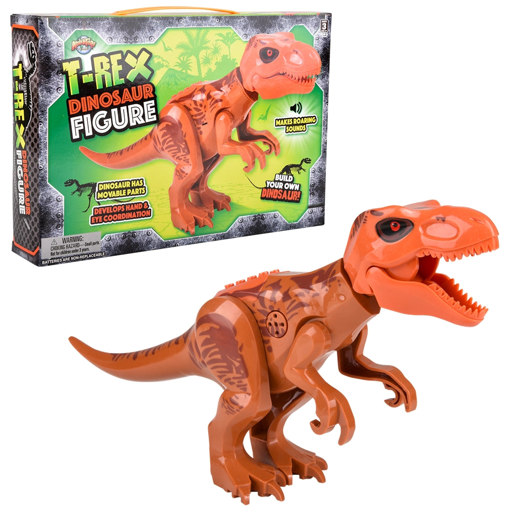 T-Rex Dinosaur Roaring Block Figure