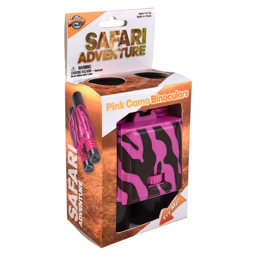 Binoculars Pink Zebra Print
