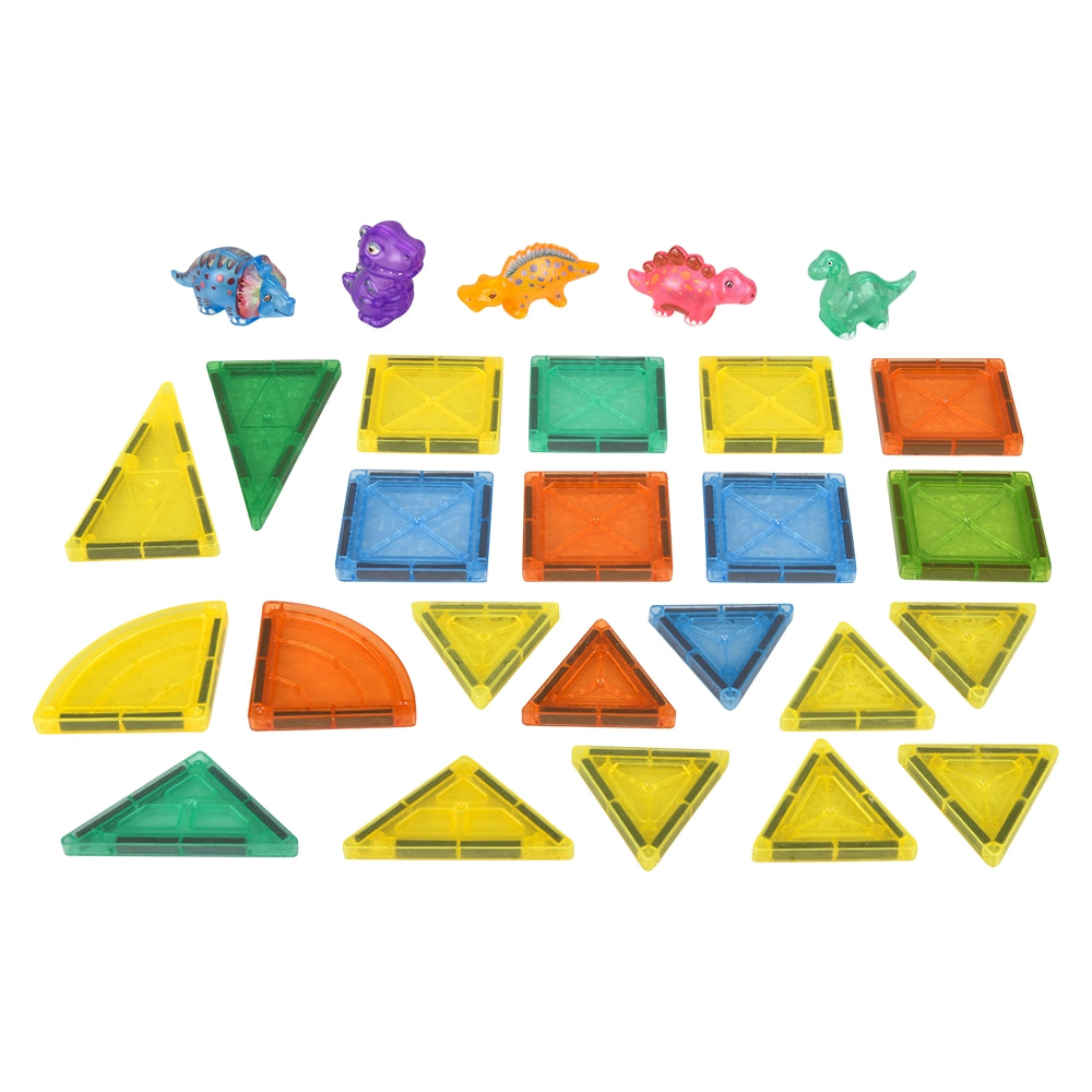 Dinosaur Magnetic Tile Set 27pc
