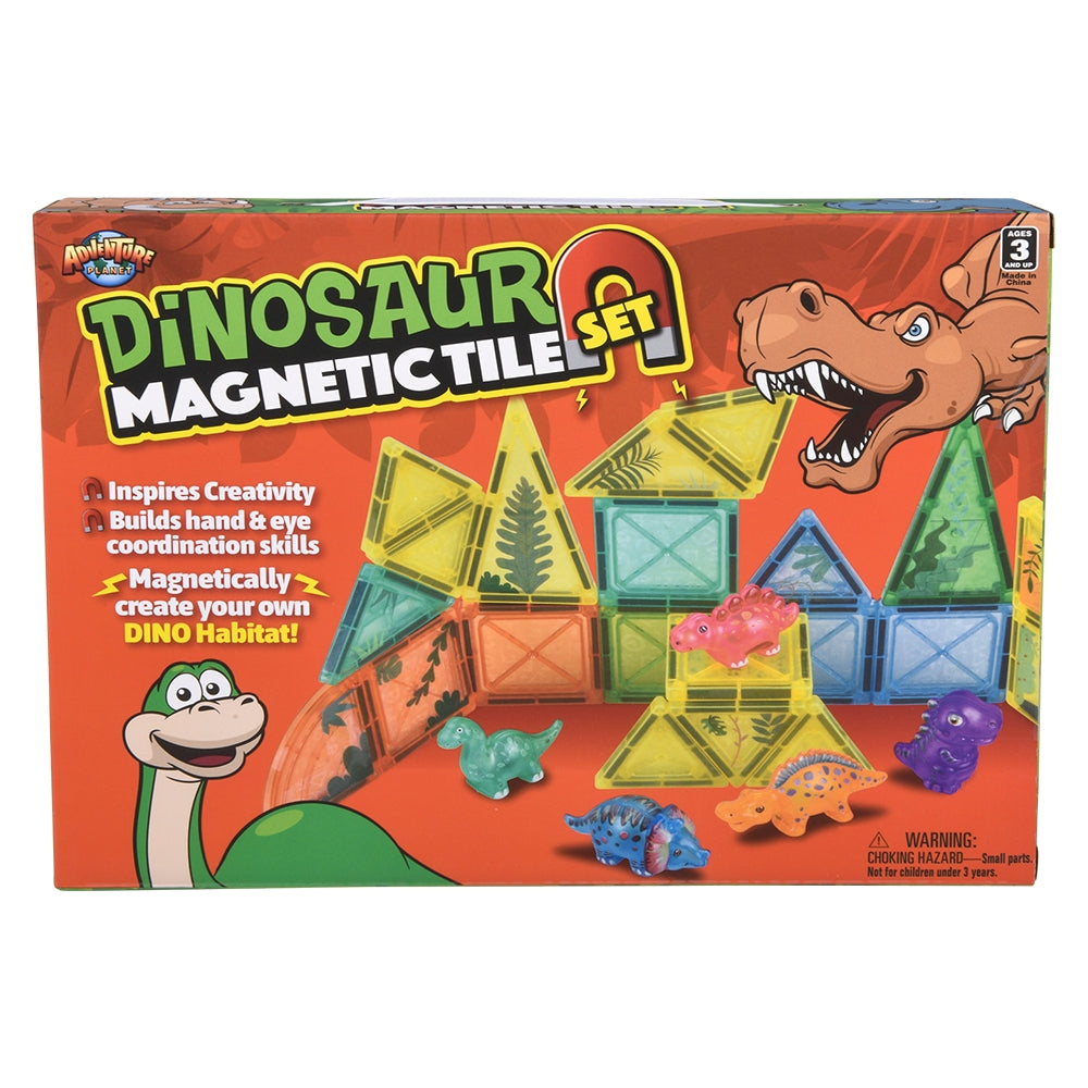 Dinosaur Magnetic Tile Set 27pc
