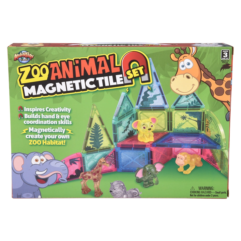 Zoo Magnetic Tile Set 29pc