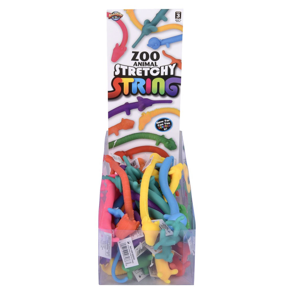 Zoo Animal Stretchy String (24 PC Display)