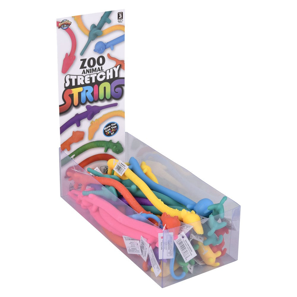 Zoo Animal Stretchy String (24 PC Display)
