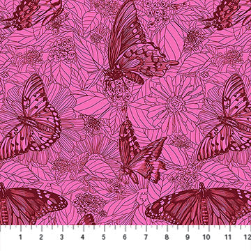 Cotton Print Indelible Ink Winging It Candy 44/45 Fabric
