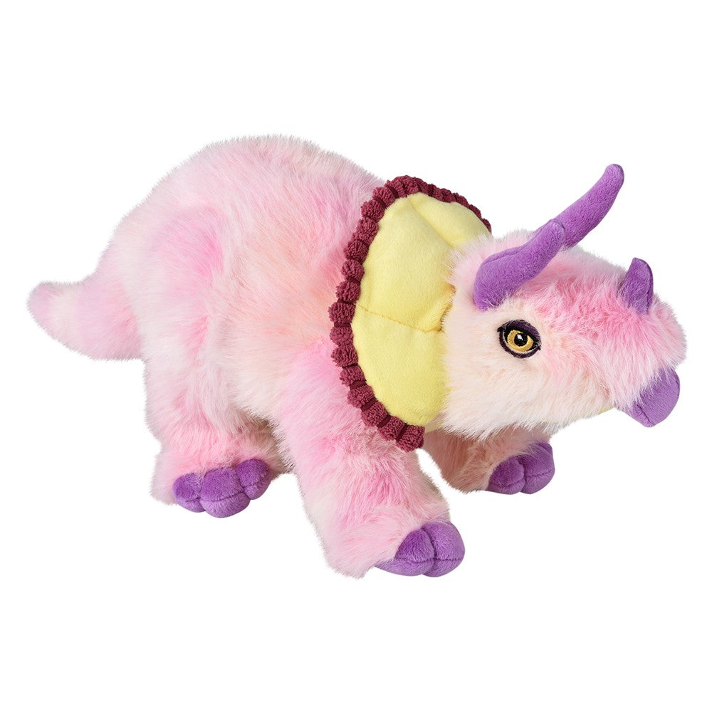 Plush Triceratop Toy 17" Earth Safe Pastel