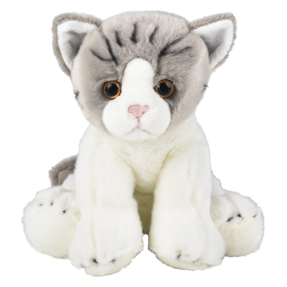 Striped Plush Cat (1 PC)