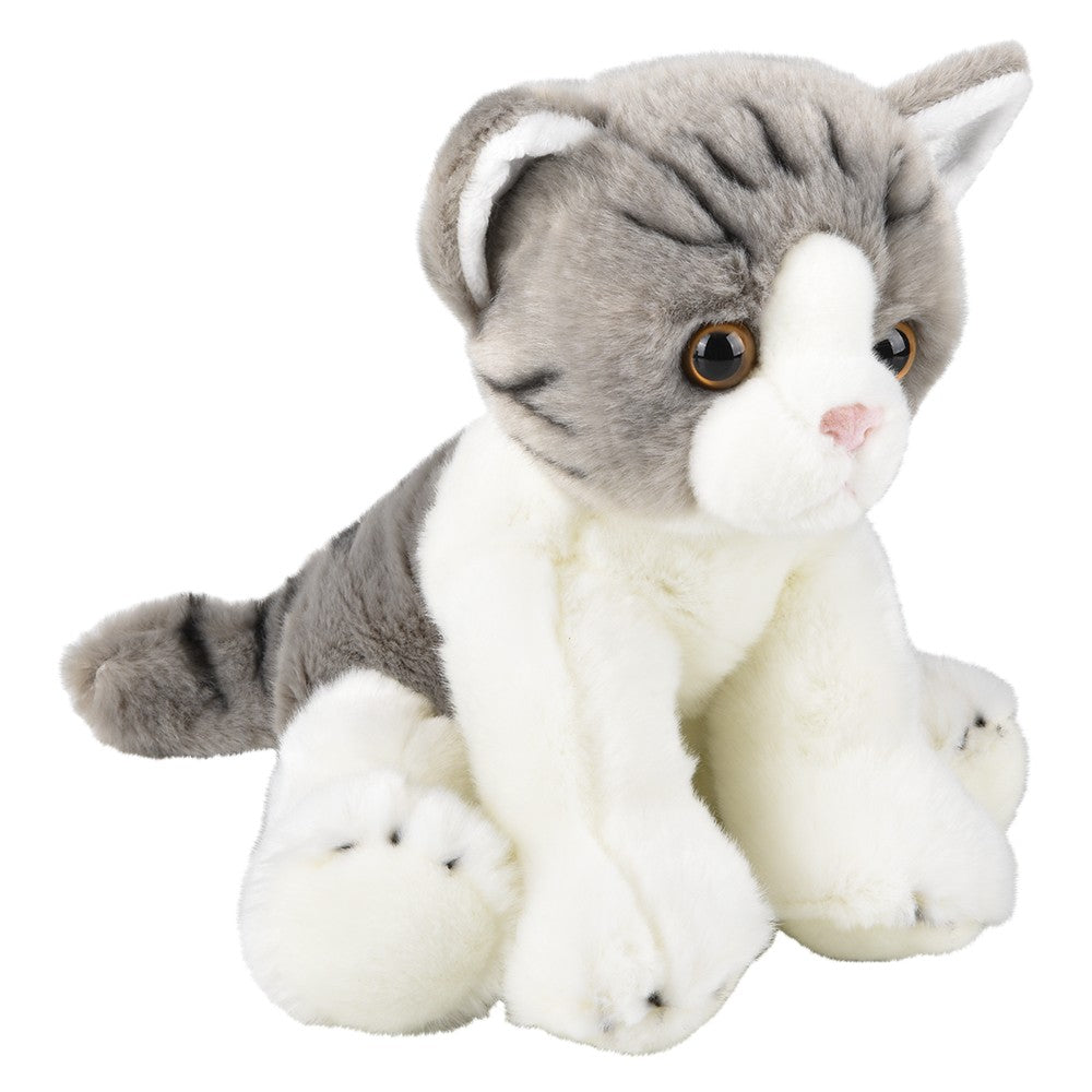 Striped Plush Cat (1 PC)