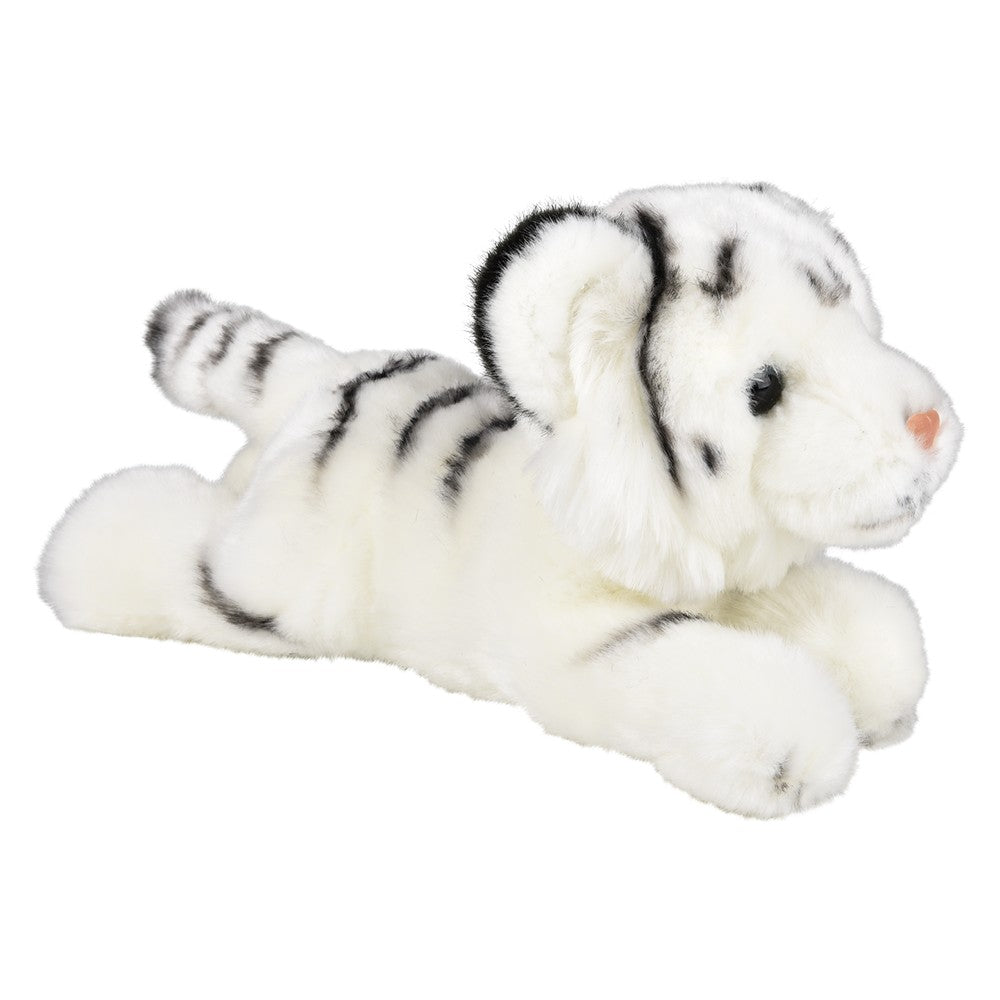 White Tiger Plush Laying 9.5"