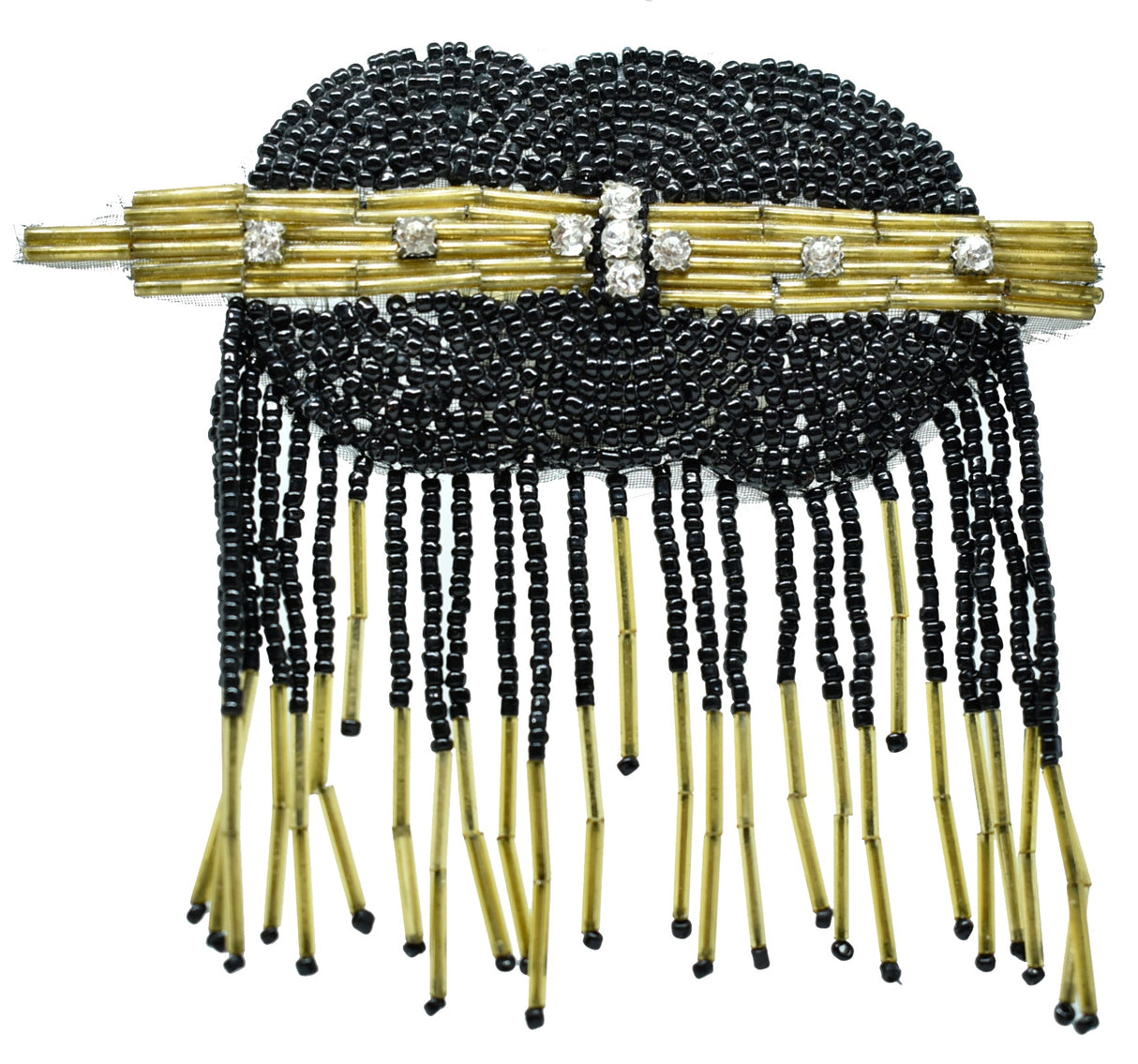 Beaded Iron-On Patch 4.5in x 4in
