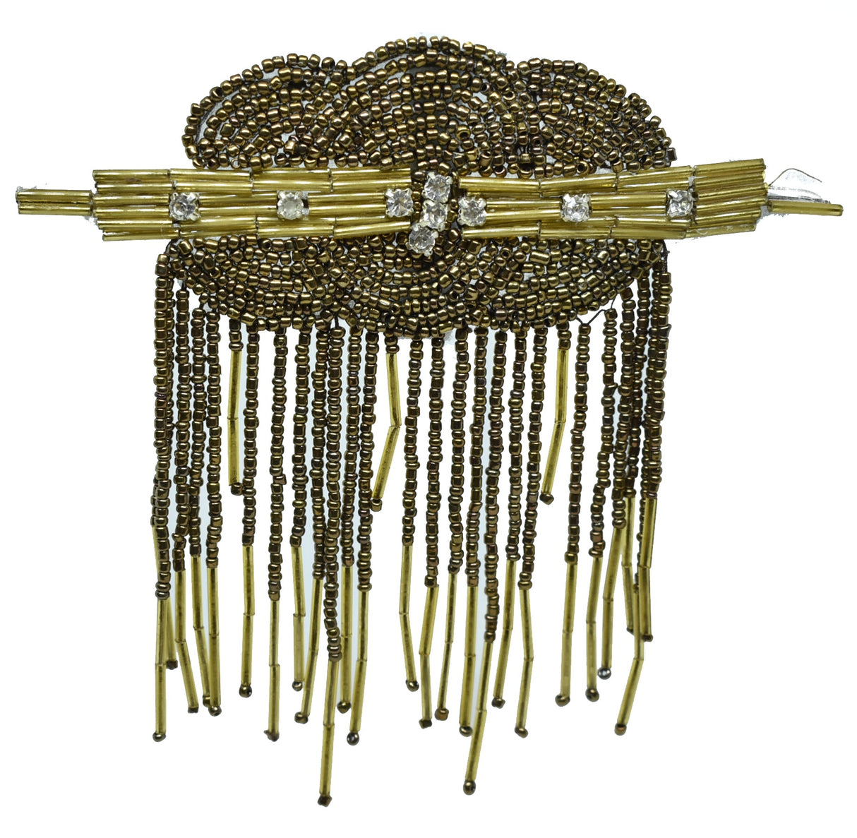 Beaded Iron-On Patch 4.5in x 4in