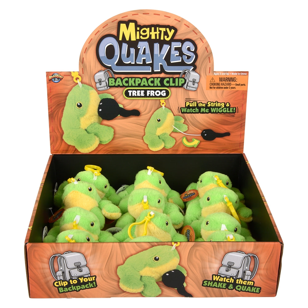 Green Tree Frog Backpack Clip (12 PC DSP)