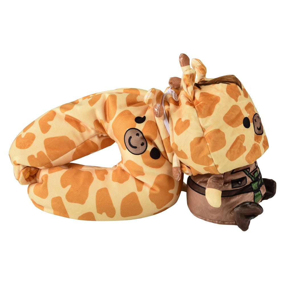 Giraffe Reverse Neck Pillow Plush