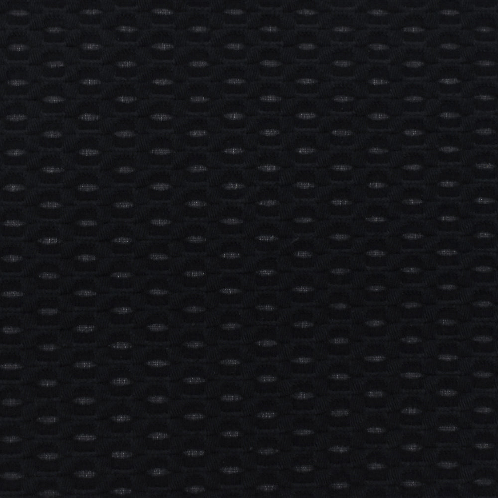 1 Yard Pure Black 3D Mesh Stretch Nylon Knit Fabric for Activewear Swimwear Dancewear Apparel 55 Inches Width