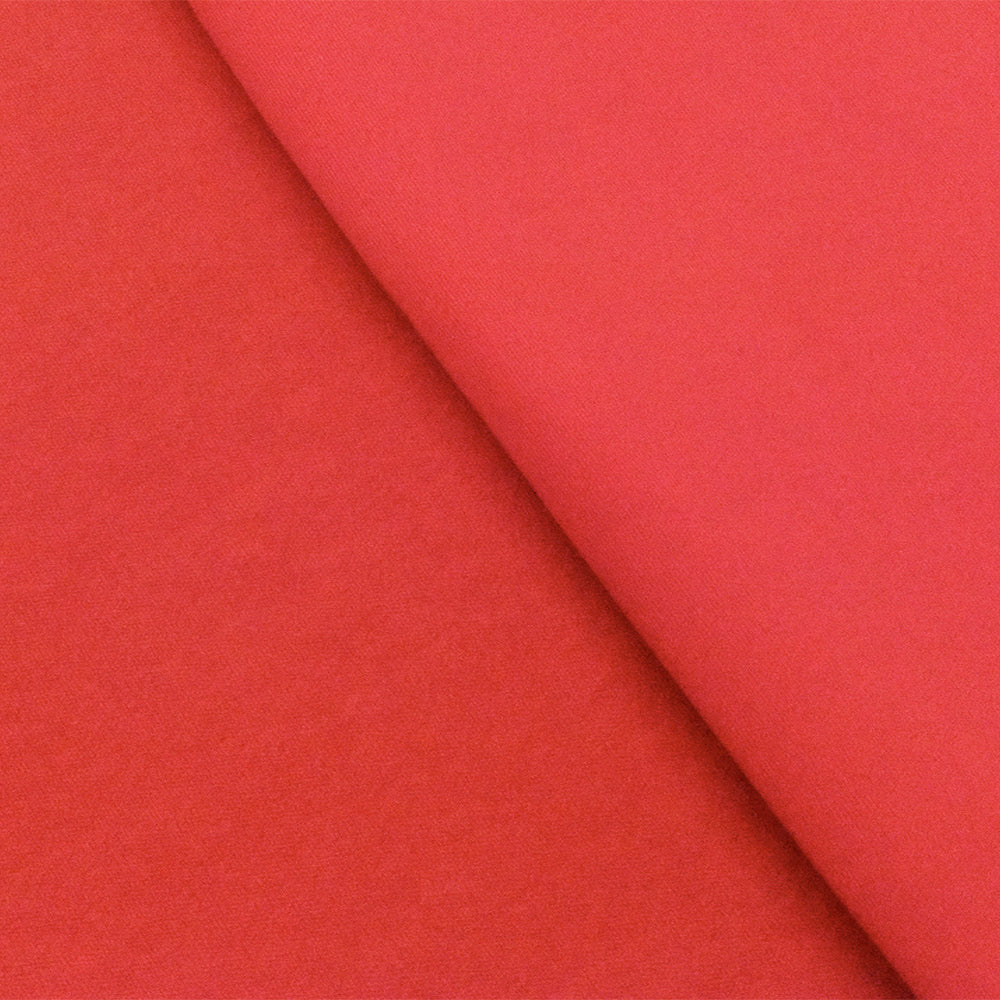 1 Yard Watermelon Red Solid Stretch Double Knit Fabric 64 Inches Wide