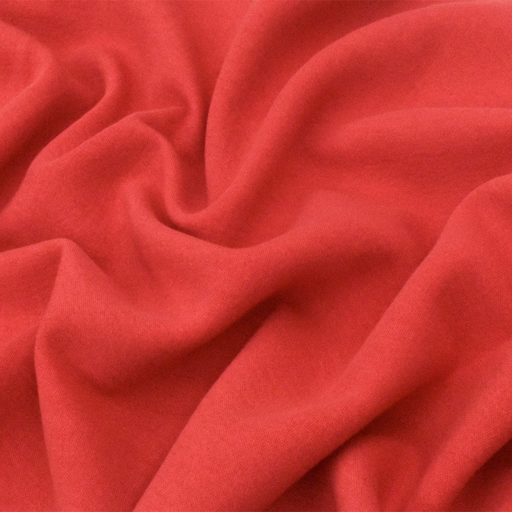 1 Yard Watermelon Red Solid Stretch Double Knit Fabric 64 Inches Wide