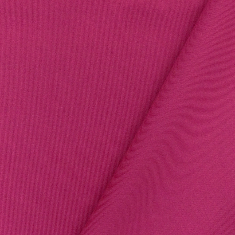 1 Yard Gem Pink Solid Stretch Polyester Scuba Double Knit Fabric 63 Inches