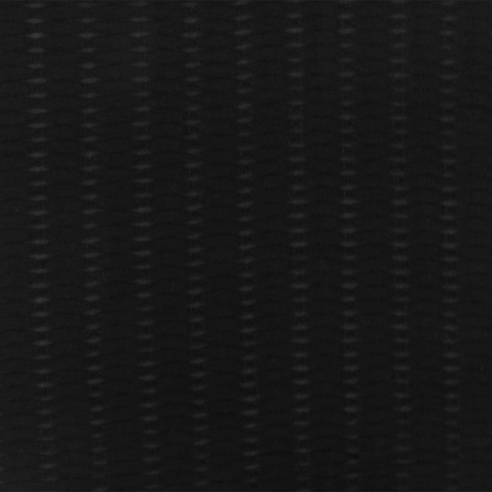1 Yard Pure Black Cable Style Stretch Knit Fabric Semi Sheer 52 Inches Wide