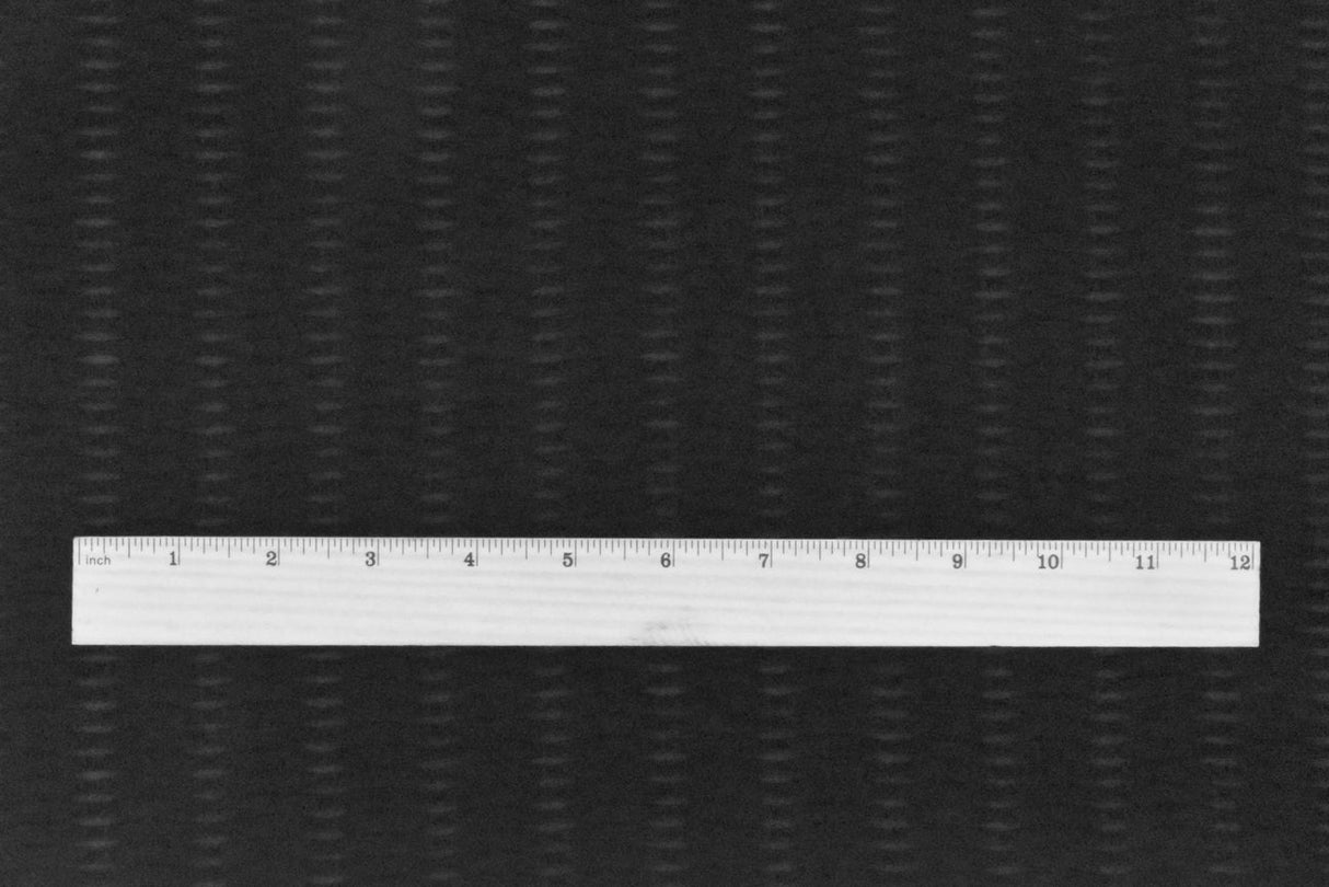 1 Yard Pure Black Cable Style Stretch Knit Fabric Semi Sheer 52 Inches Wide