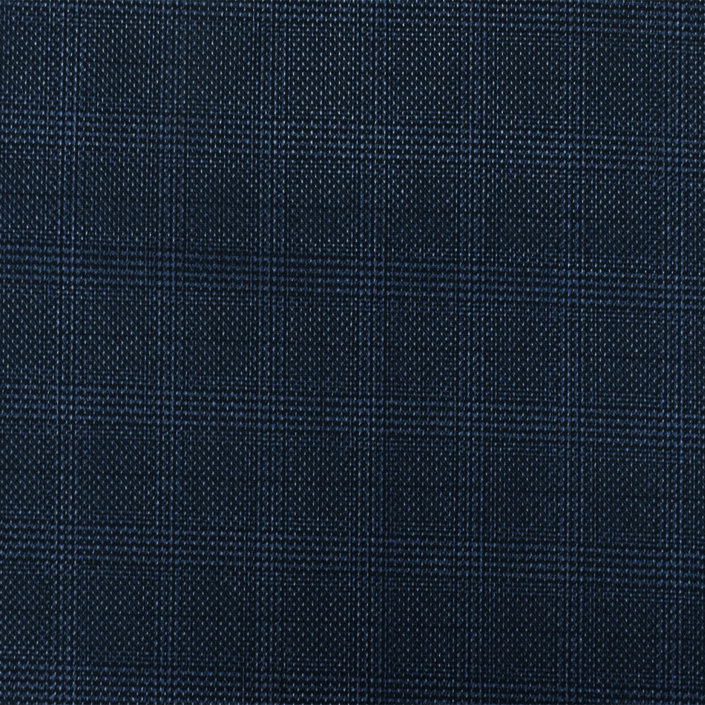 1 Yard Dusty Blue Black Plaid Stretch Polyester Mesh Knit Fabric Wide Athletic Grade 62 Inches