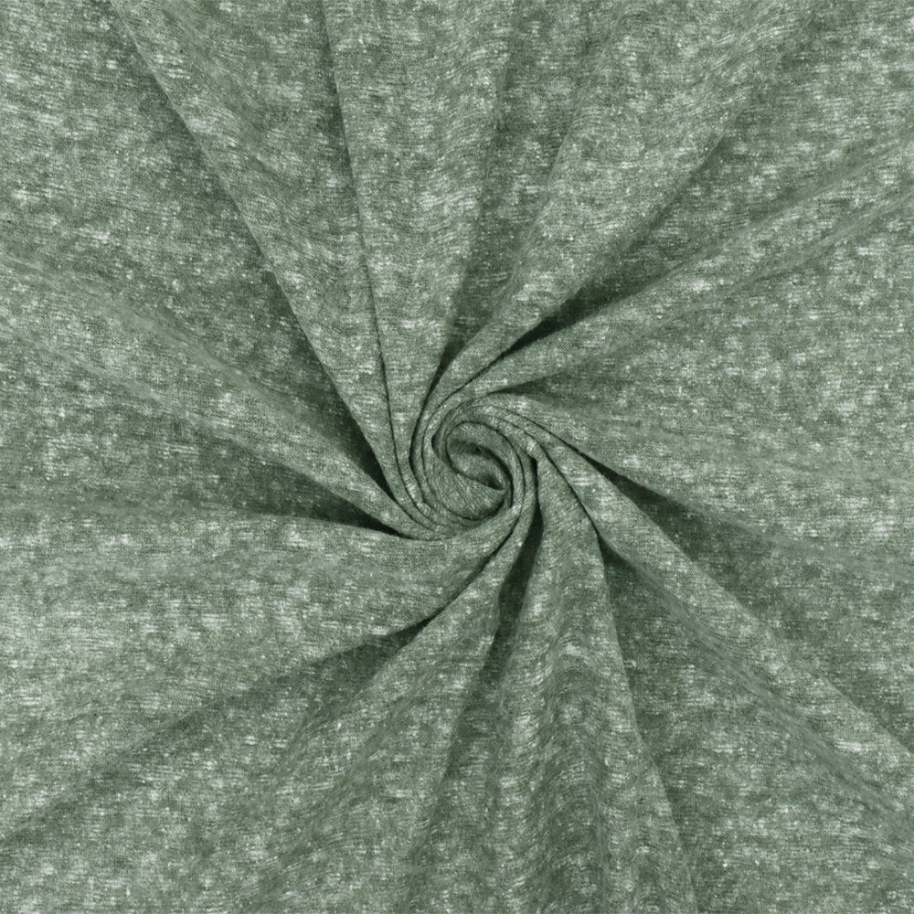 1 Yard Olive Gray Dusty Gray White Texture Polyester Jersey Knit Fabric 60 Inches