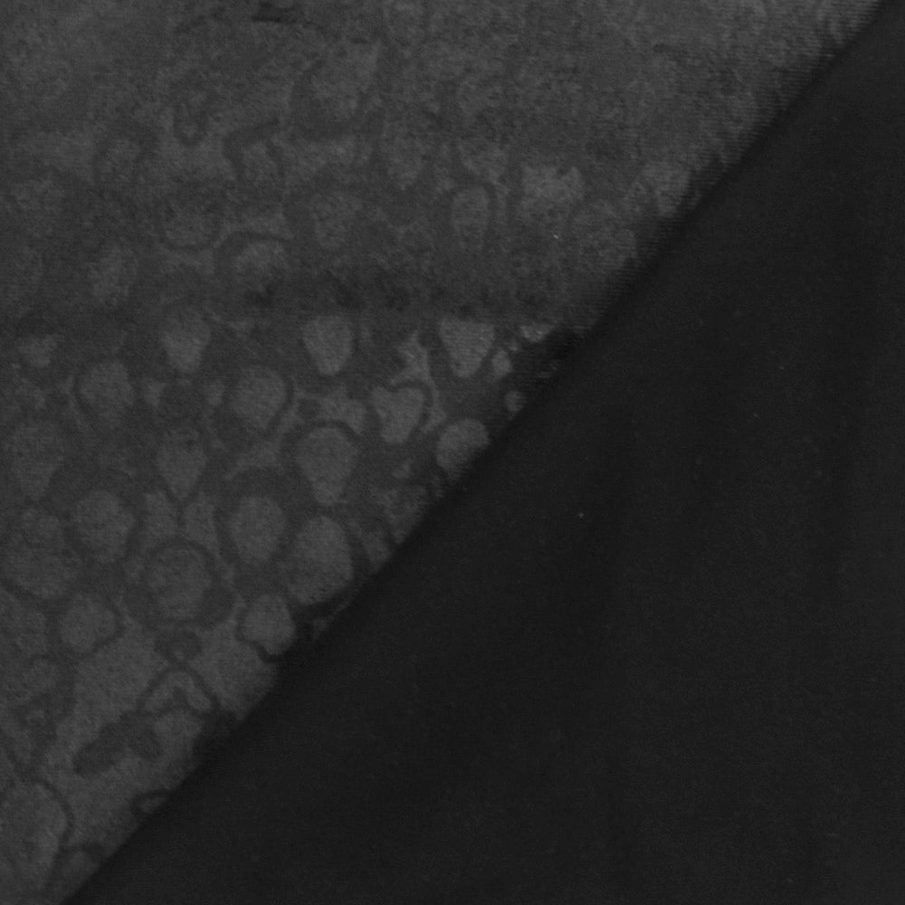 1 Yard Pearl Black Reptile Print Stretch Tricot Swimwear Fabric 57 Inches Wide