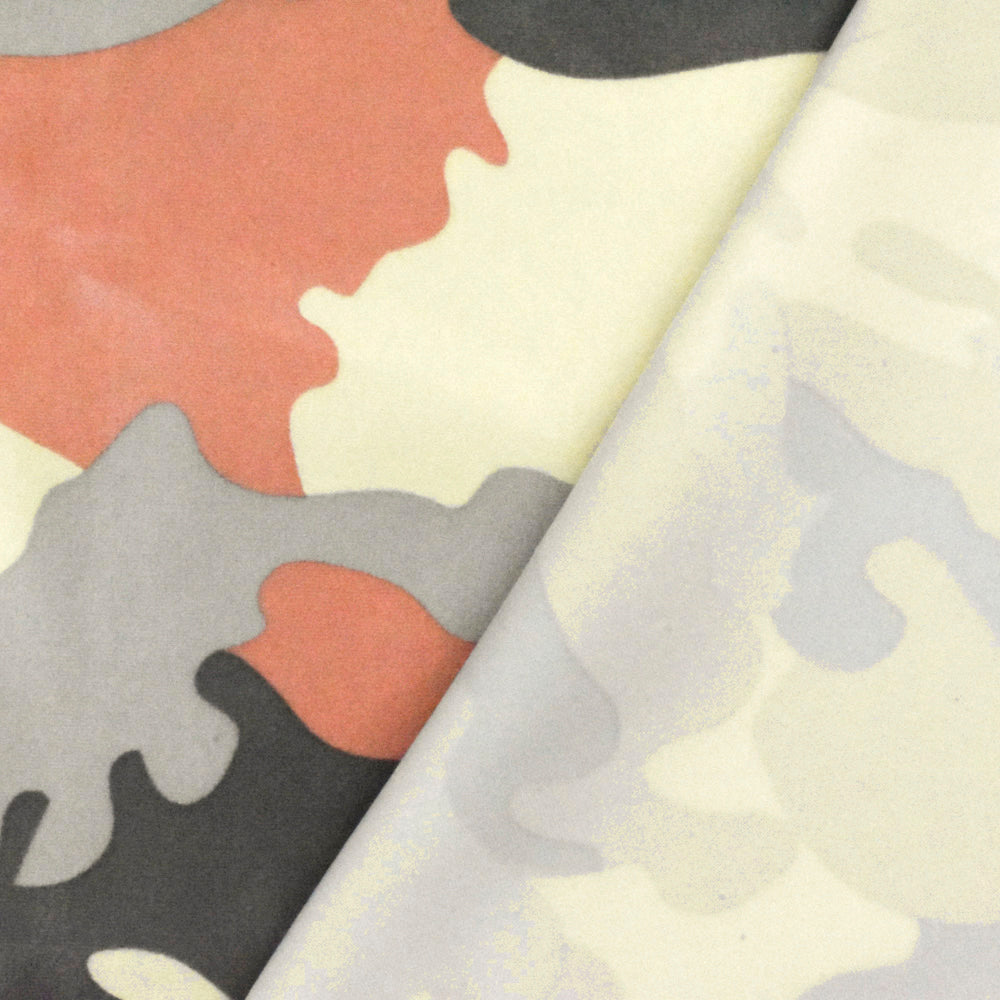 1 Yard Yellow Multi Camouflage Print Stretch Tricot Swimwear Fabric For Swimwear And Activewear 57 Inches Width