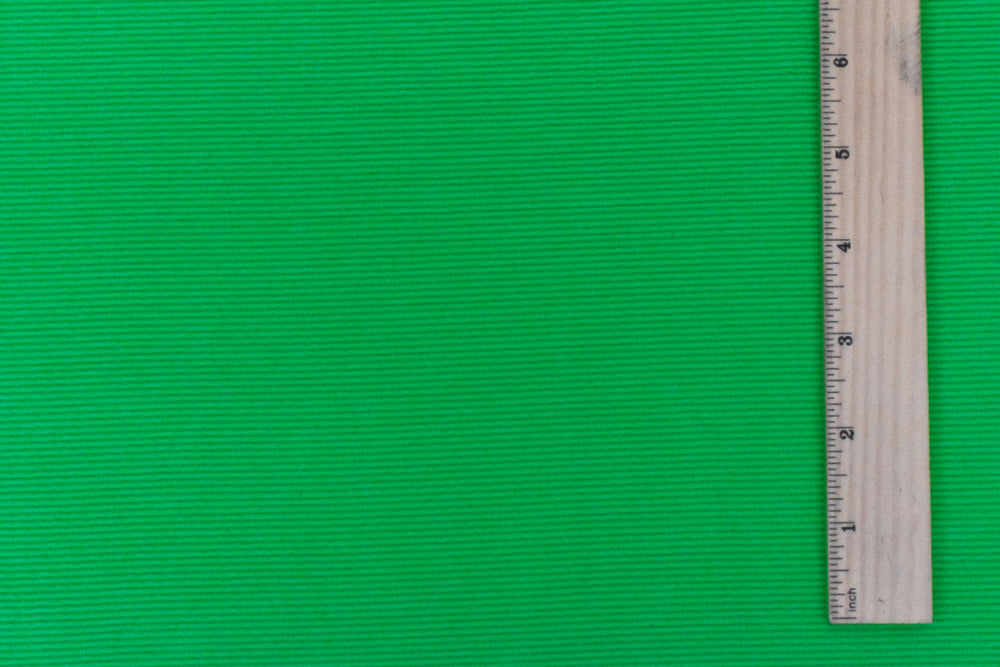 1 Yard Green 3D Textured Stripe Stretch Spandex Knit Fabric for Activewear and Performance Wear 40 Inches Width