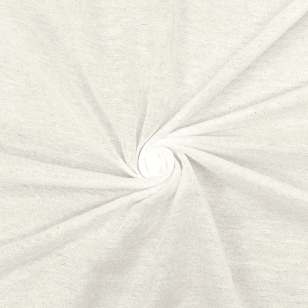 1 Yard Paper White Cotton Tissue Knit Fabric Soft Matte Semi Sheer 60 Inch Width