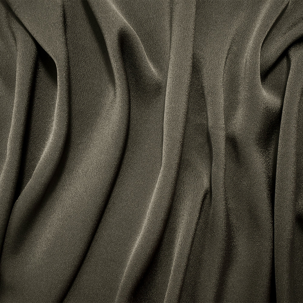 1 Yard Dark Brown Triacetate Poly Crepe Back Satin Fabric Apparel Dressmaking 54 Inches Width