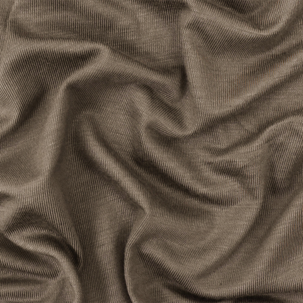 ১ গজ টাউপ ব্রাউন সলিড স্ট্রেচ রেয়ন স্প্যানডেক্স জার্সি নিট ফ্যাব্রিক ৬৪" প্রস্থ