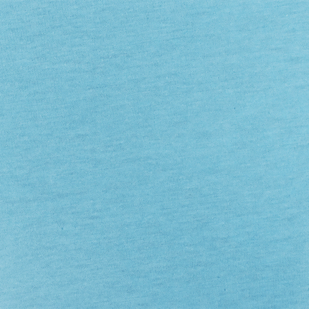 1 Yard Lake Blue Organic Cotton Stretch Spandex Solid Jersey Knit Fabric 46 Inches Wide