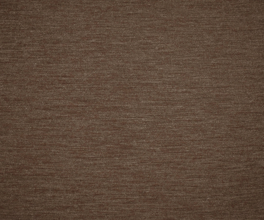 1 Yard Heather Warm Brown Gray Wool Blend Stretch Jersey Knit Fabric 50 Inches Wide