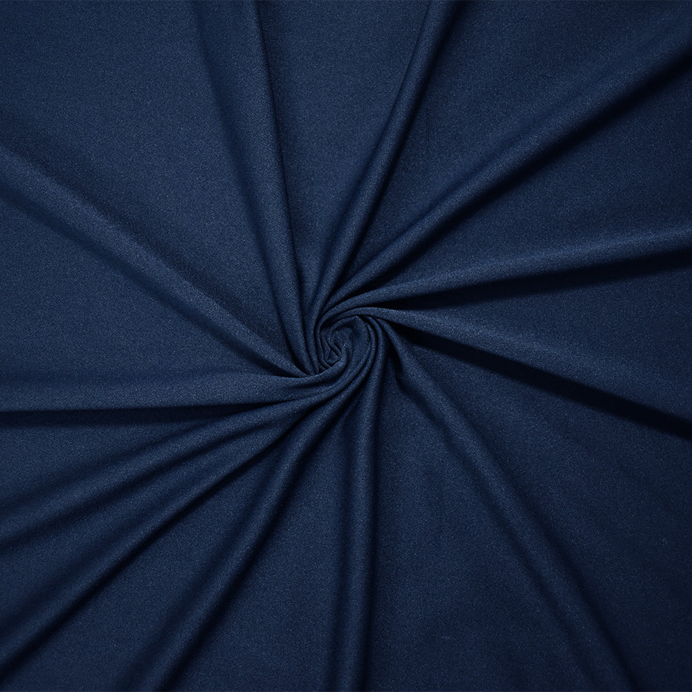 1 Yard Blue Polyester Stretch Spandex Activewear Knit Fabric Soft Lustrous Four Way Fabric 62 Inches Width