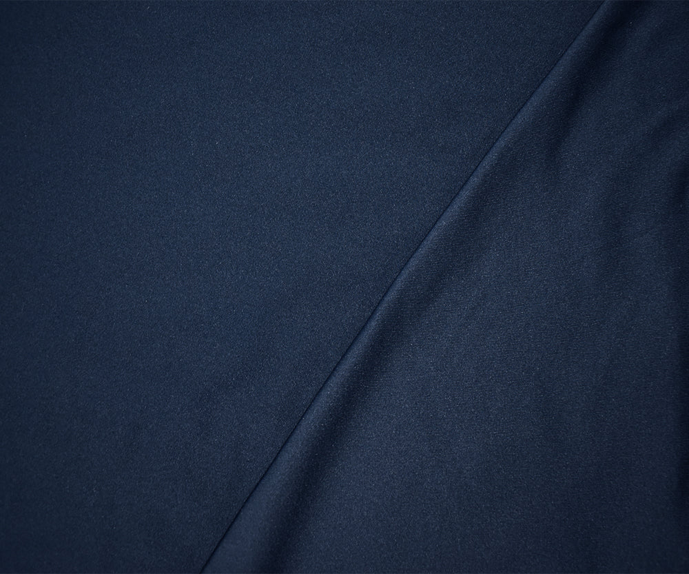 1 Yard Blue Polyester Stretch Spandex Activewear Knit Fabric Soft Lustrous Four Way Fabric 62 Inches Width