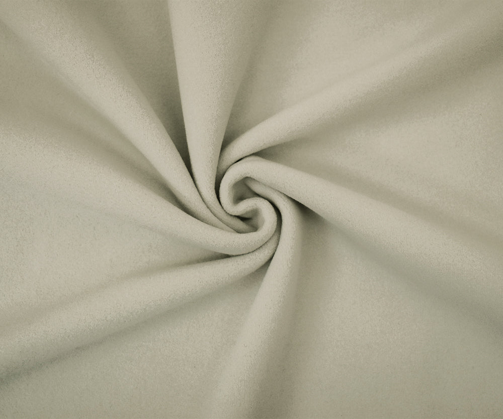 1 Muted Light Beige Polartec Wind Pro Knit Heavyweight Fleece with Water Repellent Finish 65 Inches Wide