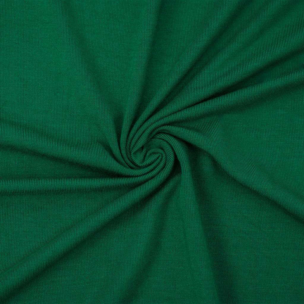 1 Yard Fantasy Green Bamboo Stretch Jersey Knit Fabric For Eco-Friendly Apparel And Tees 60 Inches Width