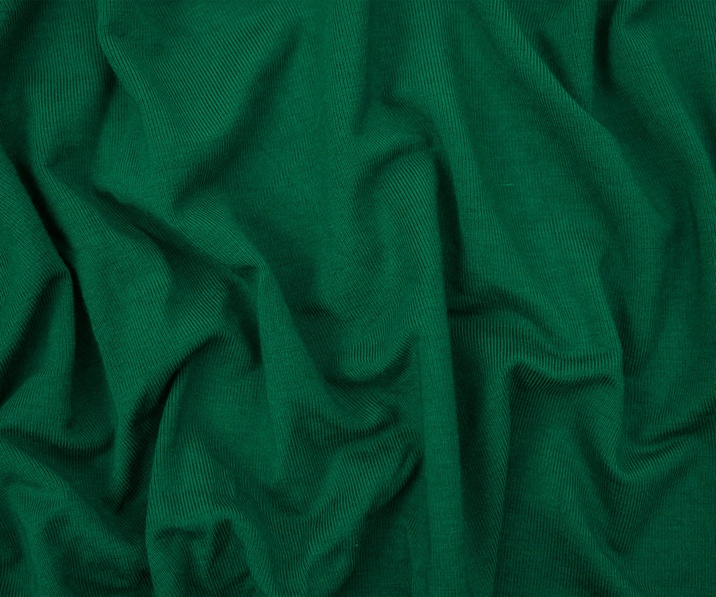 1 Yard Fantasy Green Bamboo Stretch Jersey Knit Fabric For Eco-Friendly Apparel And Tees 60 Inches Width
