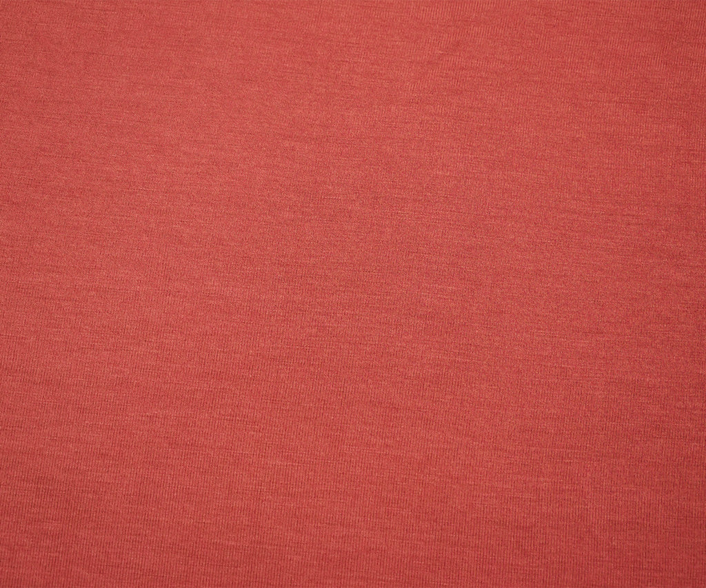 1 Yard Red Bamboo Solid Stretch Jersey Knit Fabric For Apparel Crafts 62 Inches Width