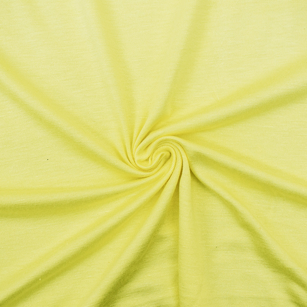 1 Yard Yellow Bamboo Solid Stretch Jersey Knit Fabric For Apparel Crafts 62 Inches Width