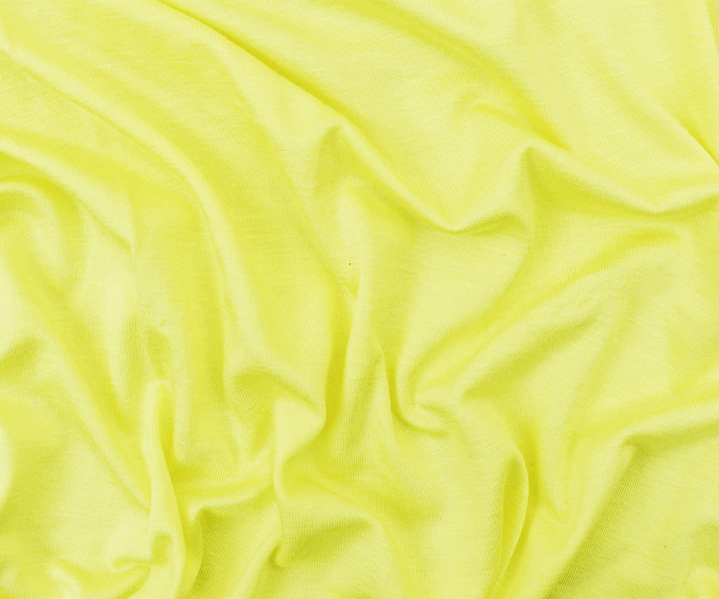 1 Yard Yellow Bamboo Solid Stretch Jersey Knit Fabric For Apparel Crafts 62 Inches Width