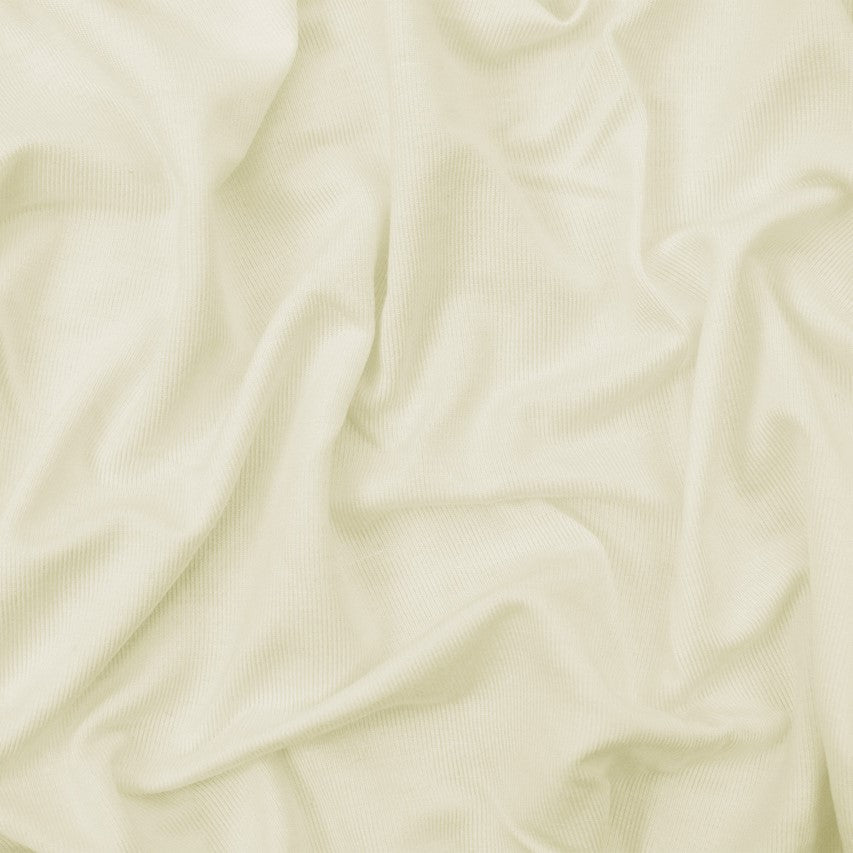 1 Yard Light Ivory Bamboo Solid Stretch Jersey Knit Fabric For Apparel Crafts 62 Inches Width