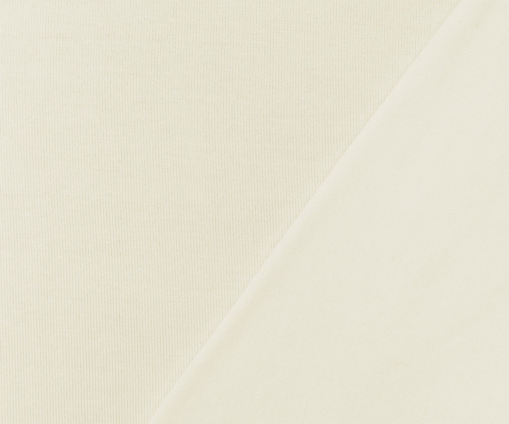 1 Yard Light Ivory Bamboo Solid Stretch Jersey Knit Fabric For Apparel Crafts 62 Inches Width