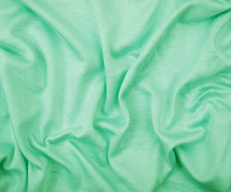 1 Yard Mint Green Bamboo Solid Stretch Jersey Knit Fabric For Apparel Crafts 63 Inches Width