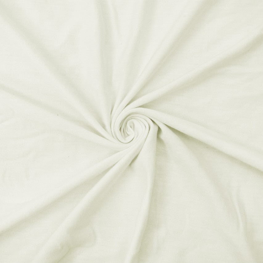 1 Yard Light Ivory Rayon Spandex Jersey Knit Fabric Stretch Apparel 61 Inches Wide