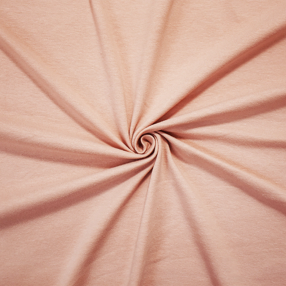 1 Yard Pink Cotton Jersey Knit Stretch Fabric for Apparel Activewear Dresses 60 Inches wide