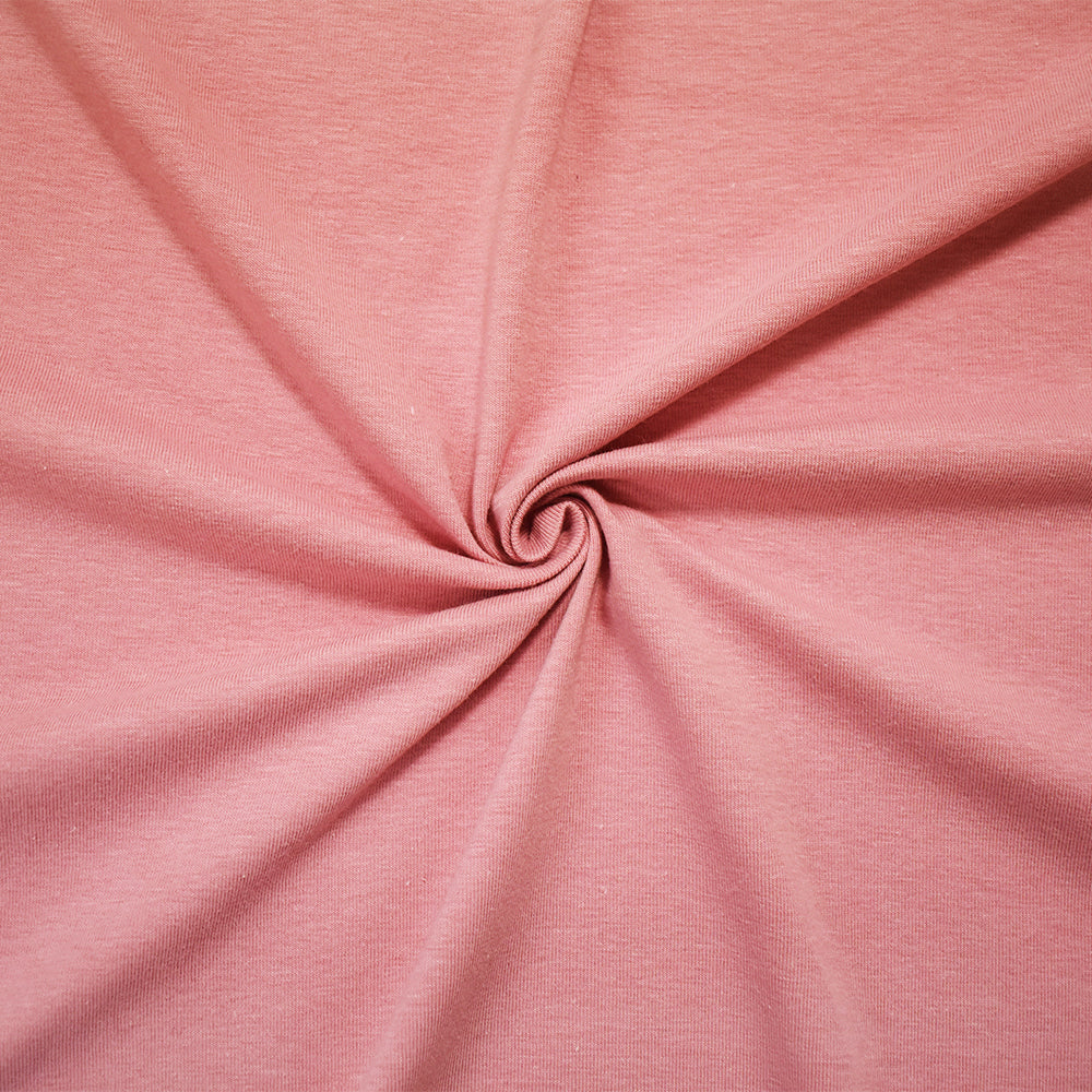1 Yard Pink Cotton Solid Stretch Spandex Jersey Knit Fabric with Smooth and Stretchy Texture, Perfect for Comfortable Clothing, 61 Inches Wide