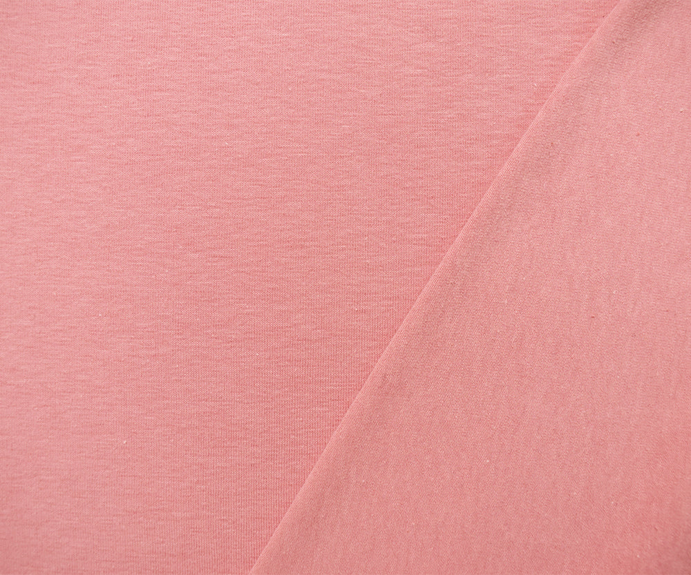 1 Yard Pink Cotton Solid Stretch Spandex Jersey Knit Fabric with Smooth and Stretchy Texture, Perfect for Comfortable Clothing, 61 Inches Wide